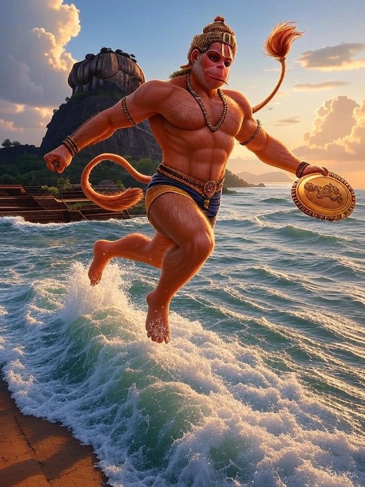 Hanuman’s Journey to Lanka